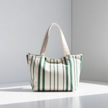 Cotton green striped bag  Magento 2 Demo
